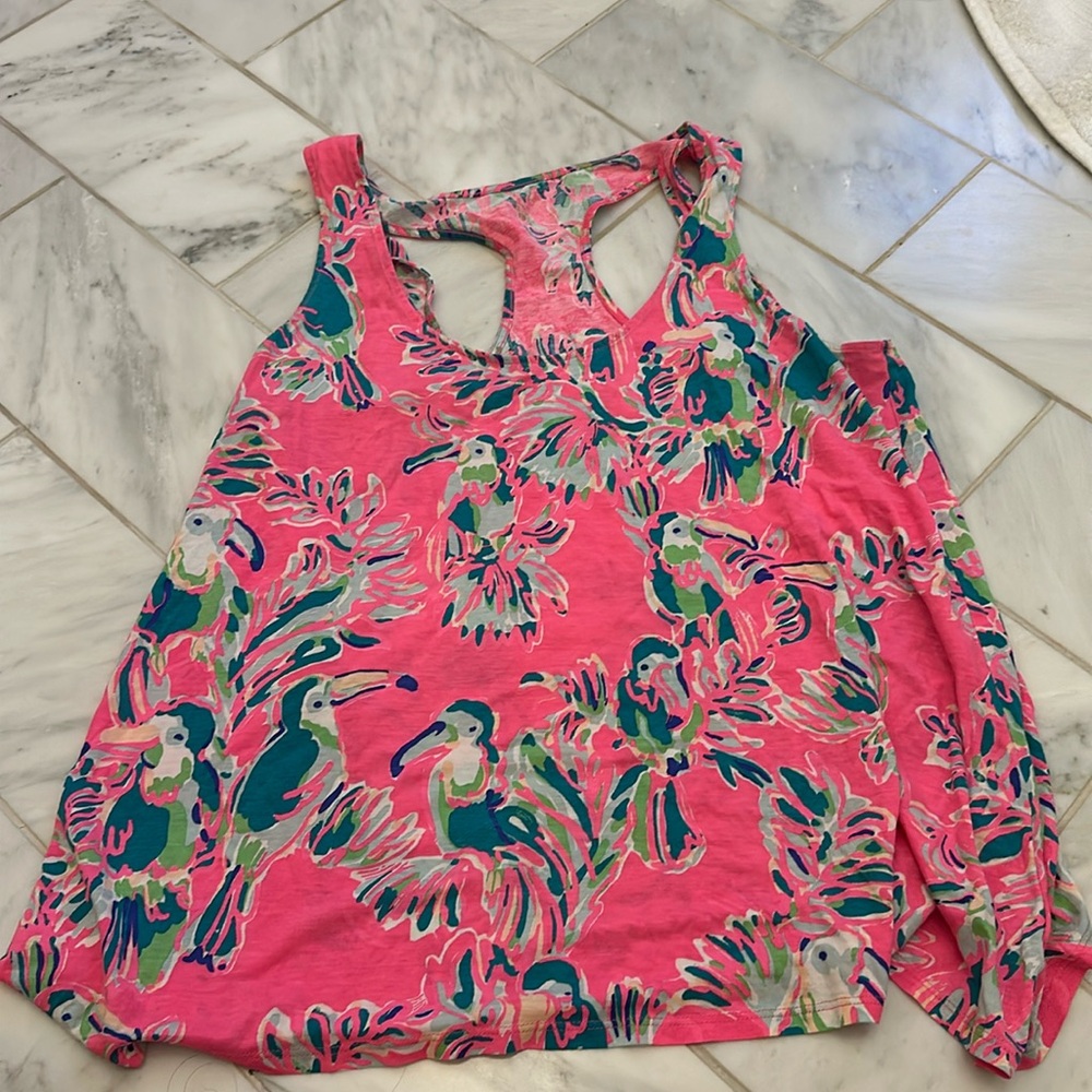 Size L Lilly Pulitzer toucan tank top